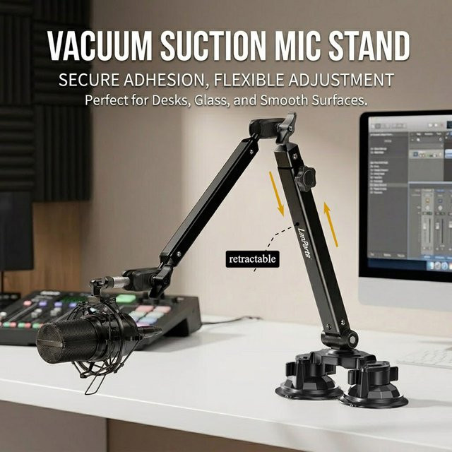 Mikrofonarm-Ständer für Blue Yeti, FIFINE AM8, K669B, HyperX QuadCast, SoloCast, AT2020, SM7B und weitere Mikrofone von ideaway - Bild 1