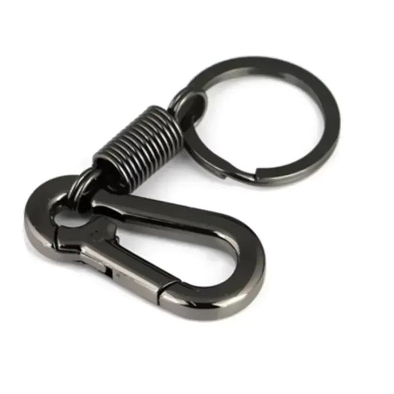 Schlüsselring Edelstahl, Karabiner Clip, Herren - Bild 3