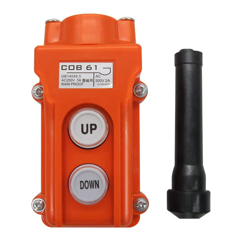 BTLIFE Regenfester Auf-Ab-Schalter COB61-UP-DOWN Steuerstation für Kran und Hebezeug in Orange - Bild 2