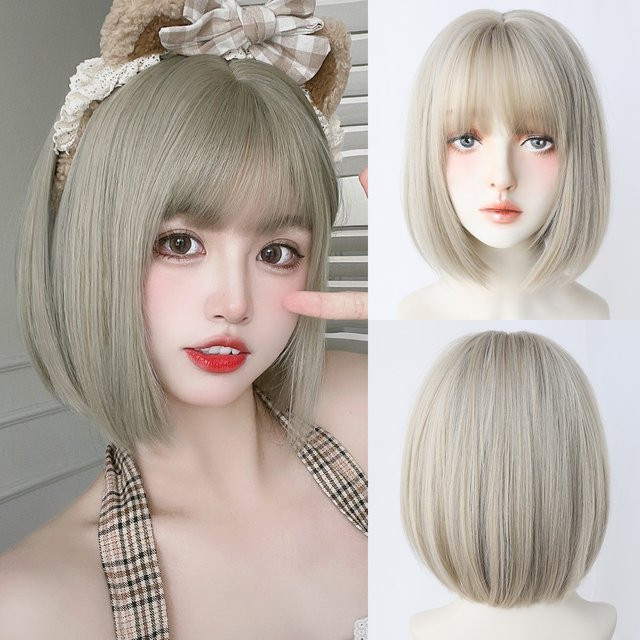 7JHH WIGS Perücke, Bob, beige, synthetisch, Damen - Bild 1
