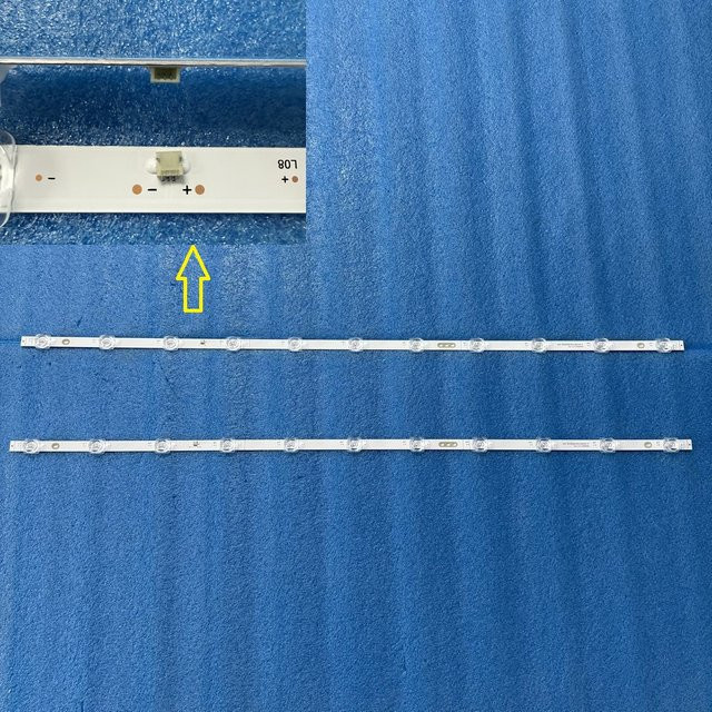 LED Hintergrundbeleuchtungs-Streifen mit 11 LEDs für Hisense 43A7100 43A7100F 43A7100FTUK HD425X1U51-T0L2 SVH425A17 CRH-BX43X1U513030T0211069 REV1.0 - Bild 1