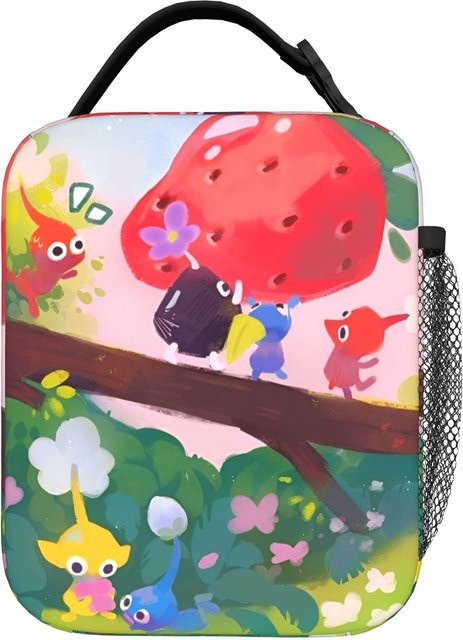 Fancy Style Studio Pikmins Überfüllter Olimar Isolierte Lunchtasche, Auslaufsicherer Essensbehälter in Mehrfarbig - Bild 1