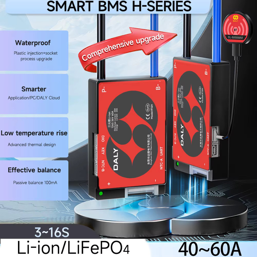 Daly Smart Bluetooth BMS für Li-Ion und LiFePO4 Akkus mit 40A oder 60A Unterstützung - Bild 2