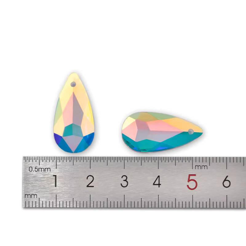 SMI Fine Anhänger, Glas, Kristall, Bunt, 12x24mm, Unisex - Bild 2