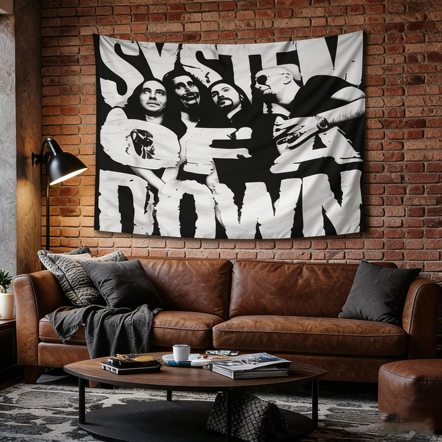 Psychedelischer Herzschlag Wandbehang von JMG Household Supplies, abstrakte Textilkunst im Vintage-Stil für dein Schlafzimmer oder Studentenwohnheim, Breite: 40 cm, Höhe: 60 cm - Bild 4