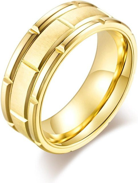 Allbestart Partnerring Titan, 8mm, Gold, Unisex - Bild 1