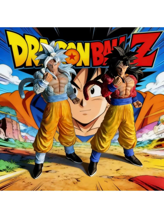 Bandai Dragon Ball Z Super Saiyan 4 Goku Actionfigur, 30cm, Kunststoff - Bild 4