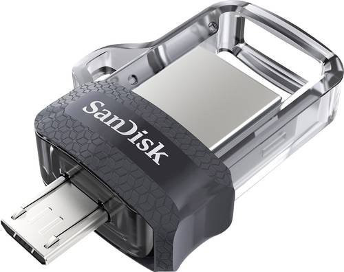 SanDisk Ultra Dual Drive m3.0 USB-Stick mit USB-A und Micro-USB, 64 GB - Bild 1