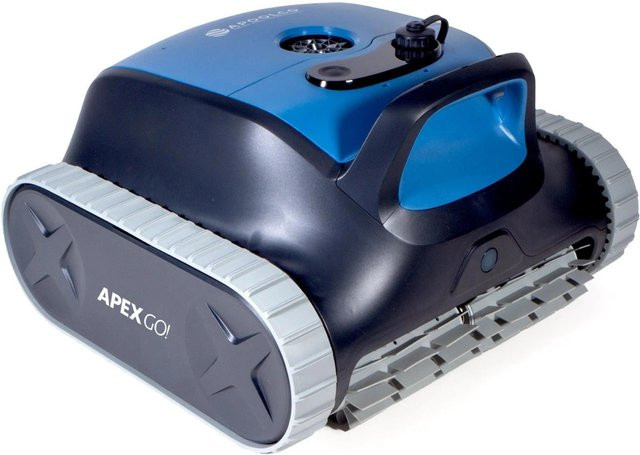 Apoolco APEX GO! Akku-Poolroboter zur Wand- und Bodenreinigung in Grau-Blau - Bild 1