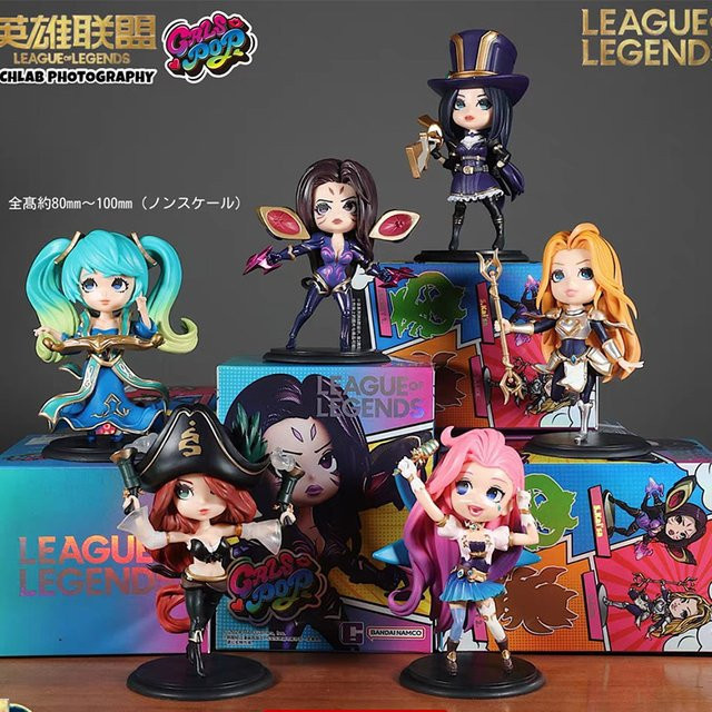 Bandai League of Legends Miss Fortune Seraphine Caitlyn Kiramman Q Version Actionfiguren Modell Spielzeug - Bild 1