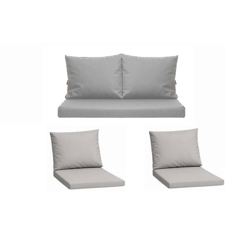 Setgarden Komfort Set Gartenloungekissen für Technorattan-Möbel in Grau, 1-teilig, Breite: 110 cm, Tiefe: 50 cm - Bild 2