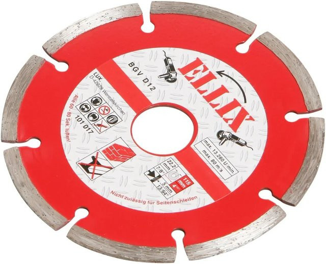 ELLIX Diamant-Trennscheibe Universal Rot Durchmesser: 115 mm - Bild 1