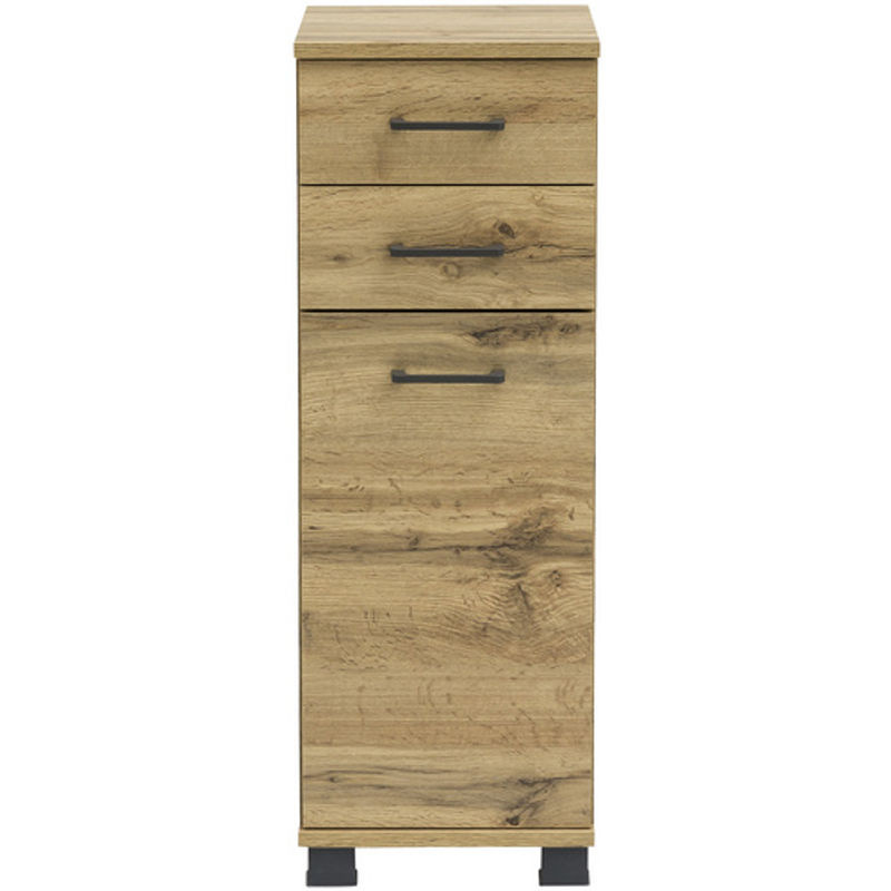 Schildmeyer Highboard Nora in Braun mit Eichenoptik, Breite: 30,3 cm, Höhe: 88,6 cm, Tiefe: 32,6 cm - Bild 5