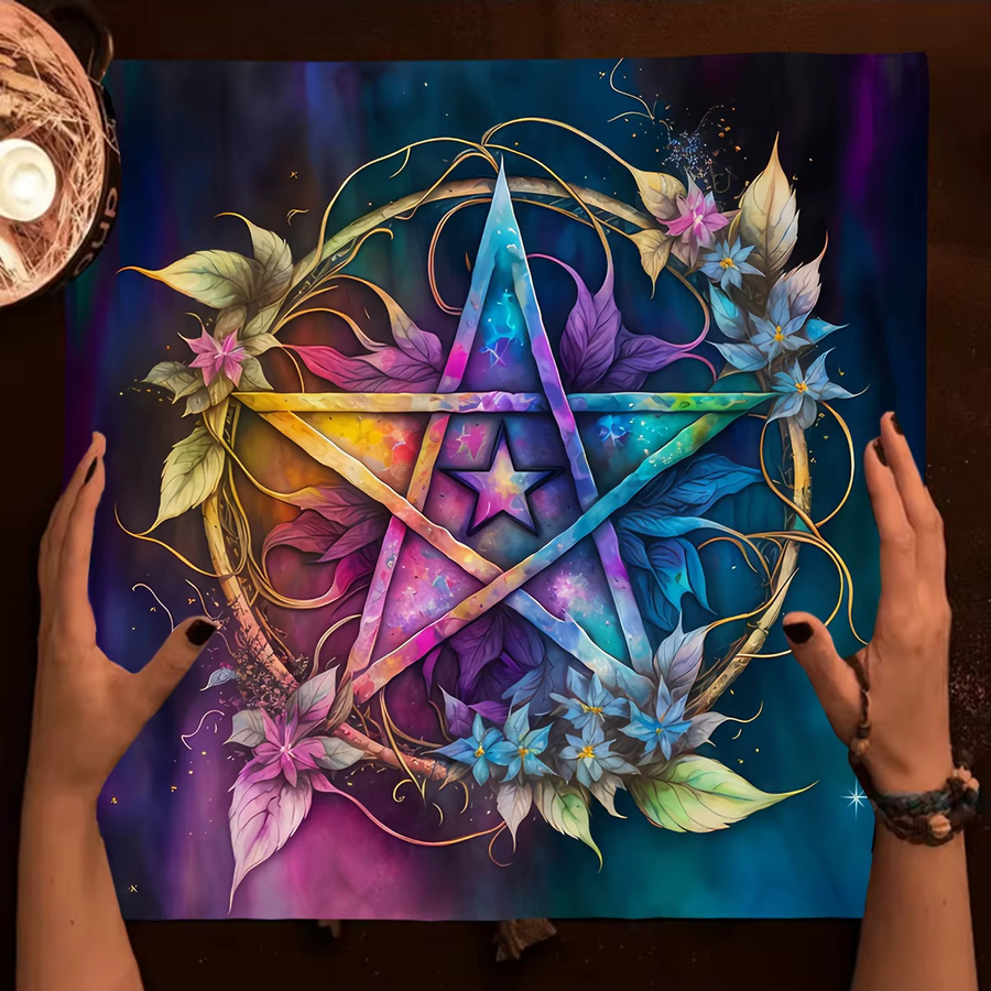 VIKAMA Mystical Ritual Spell Array Tischserviette für Kartenspiele in Multicolor - Bild 1