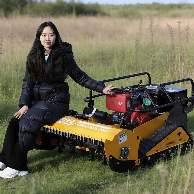 TONGZHONG AWY-800 Schlegelmäher mit 850W bürstenlosem Motor in Gelb - Bild 1