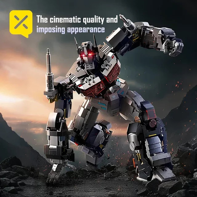 TOYLINX Transformers Optimus Prime Knight Roboter, Action Figur, mit LED Licht - Bild 1