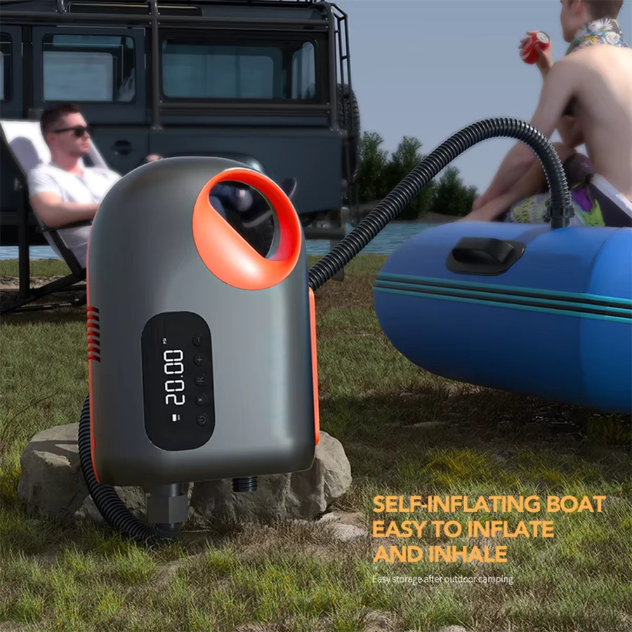 NEWBEAT 20Psi DC elektrische Luftpumpe Hochgeschwindigkeitskompressor für SUP, Paddle Board, Luftmatratze und Kajak - Bild 5