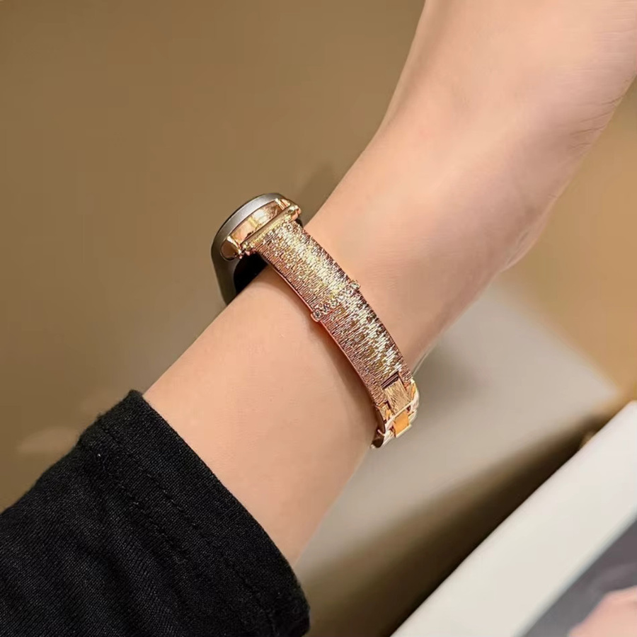 TANGYIYI Uhrenarmband Edelstahl, Roségold, Unisex - Bild 3