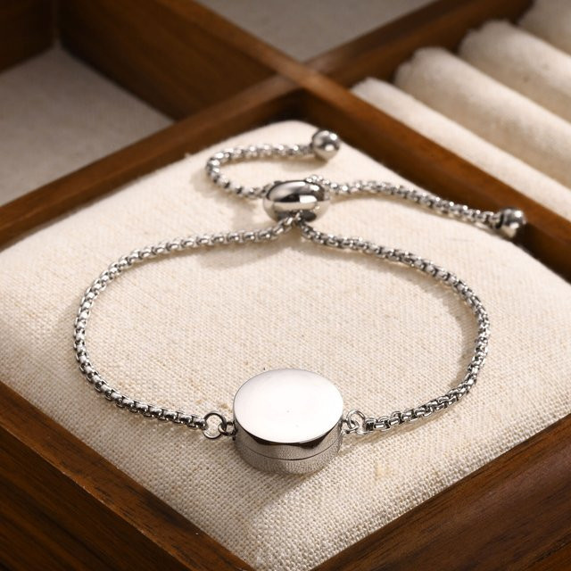 prjewel Armreif Edelstahl, Silber, Unisex - Bild 1