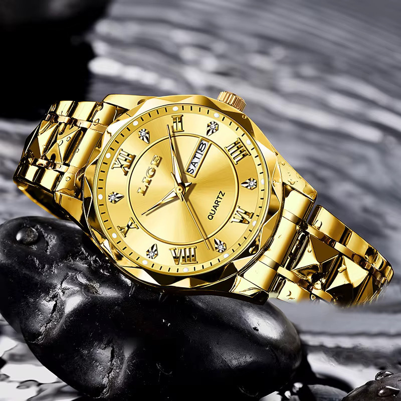 LIGE Armbanduhr, Gold, Quarz, Edelstahl, Damen - Bild 2