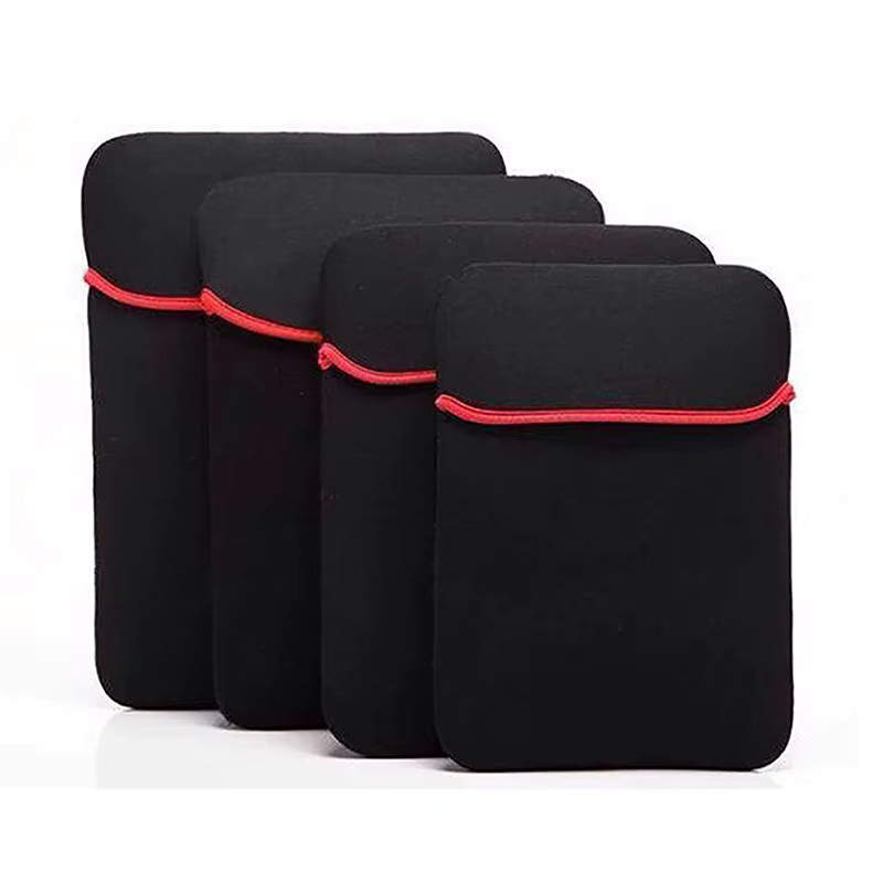 ESHYLALA Tablet und Laptop Schutzhülle aus Neopren mit Reißverschluss, Schwarz, für 7 bis 14 Zoll - Bild 2