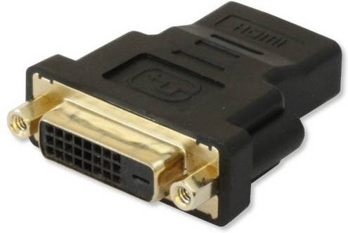 TECHly Videoadapter Dual Link HDMI weiblich zu DVI-D weiblich in Schwarz - Bild 1