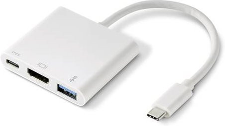 Renkforce RF-4366444 USB-C Schnittstellen-Hub mit HDMI und USB 3.2 Gen 1 in Weiß - Bild 1