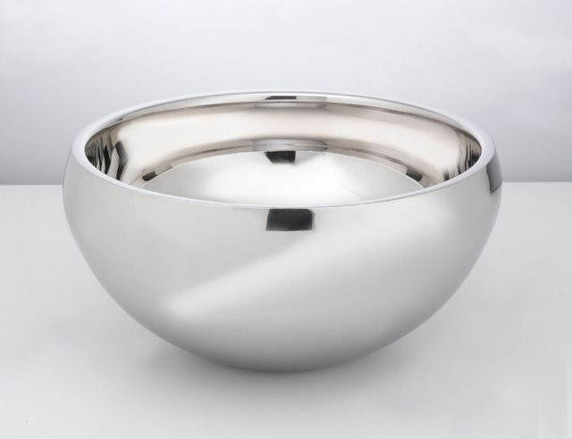casa NOVA Schale aus Metall in Silber, rund und modern, Durchmesser: 28,0 cm - Bild 1