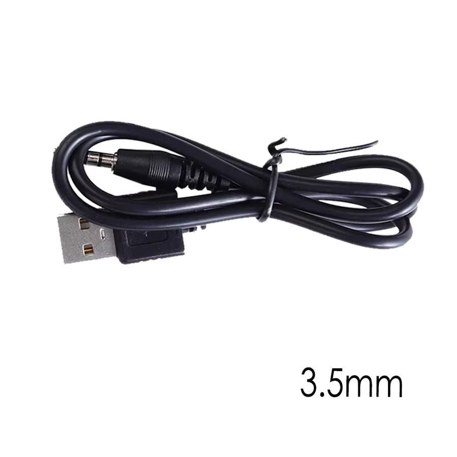 EJEAS USB-Ladekabel für Vnetphone V6 und V4 Bluetooth-Gegensprechanlagen, Schwarz, mit 3,5 mm Klinke und USB-C Anschluss - Bild 2