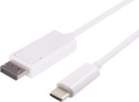 MicroConnect Adapterkabel USB-C auf DisplayPort 1.2 in Weiß, Länge: 2,0 m, unterstützt 4K 60 Hz - Bild 1