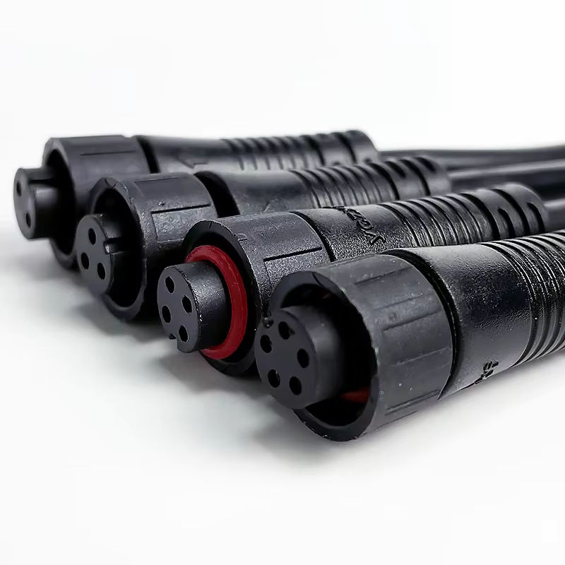 Wasserdichter M12 IP67 Kabelstecker mit Schnellverschluss für LED-Streifen, schwarz, Länge: 20 cm - Bild 6