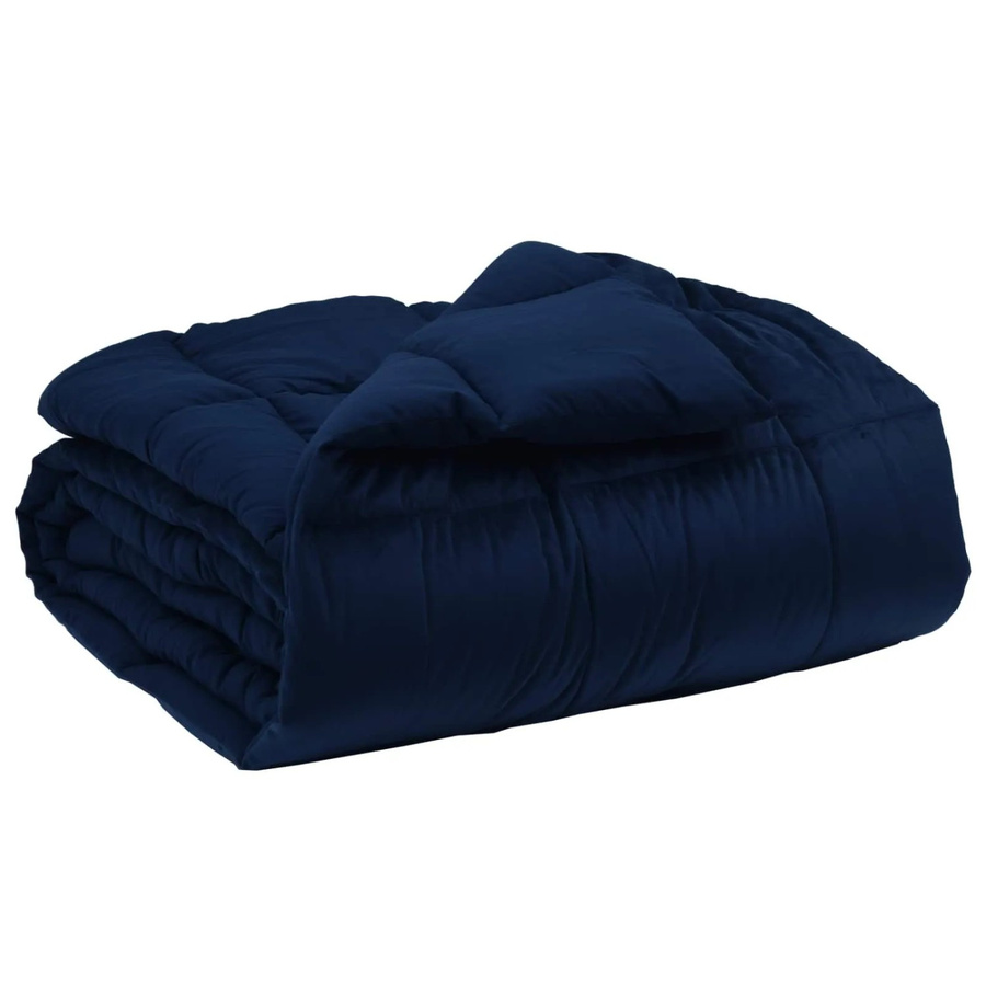 vidaXL Winterbettdecke aus Mikrofaser in Blau, B/B: 220 x 240 cm - Bild 2