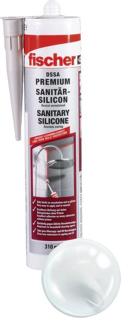 Fischer Sanitärsilikon DSSA Transparent 310 ml - Bild 1