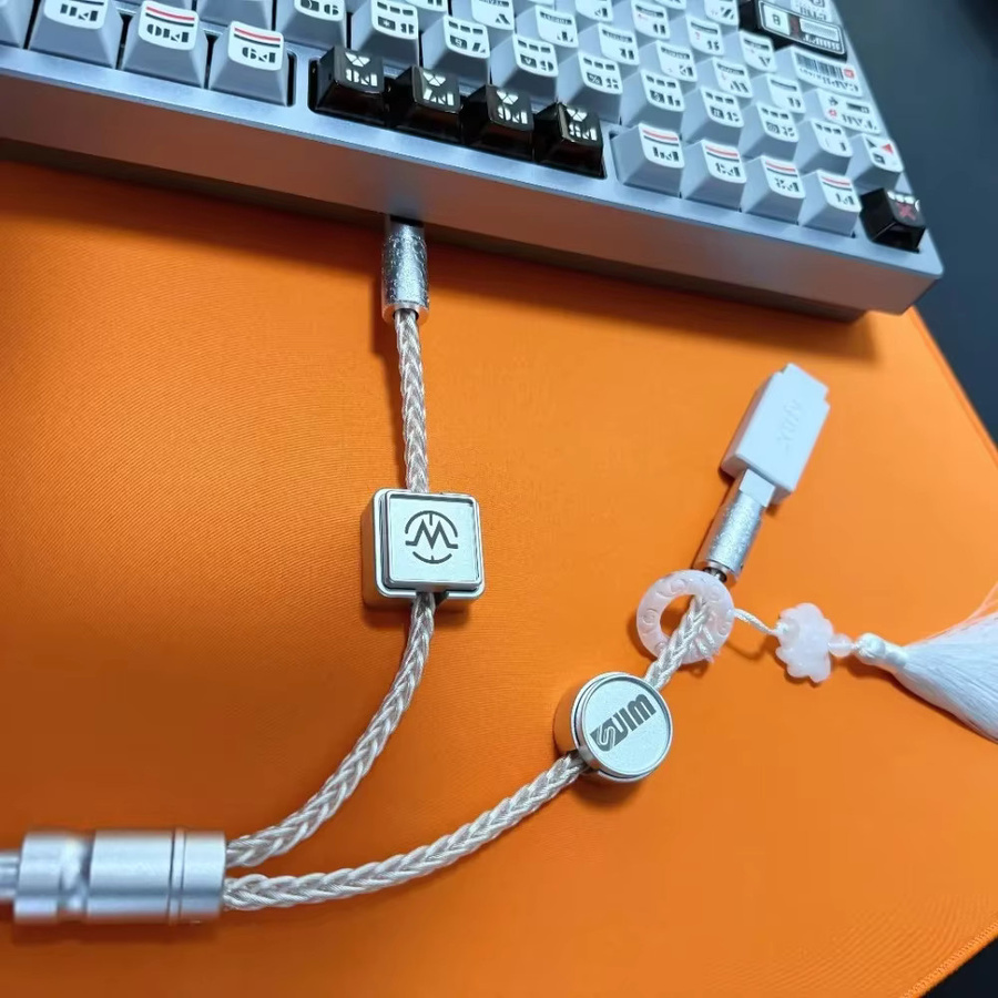 Winshop Magnetisches Dual-Use-Kabel für mechanische Hall-Effect-Tastaturen in Silber mit 8k Pollingrate - Bild 2