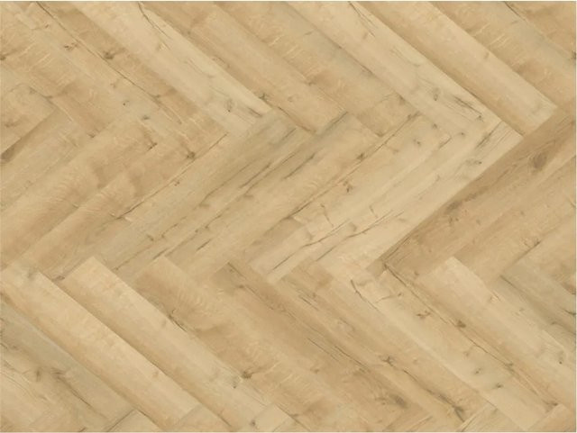 BASICfloor Klebevinyl Objekt Eiche Fischgrät in Braun mit Holzoptik - Bild 1
