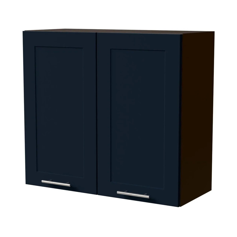 Feldmann-Wohnen Hängeschrank Oslo Küchenschrank Lava und Indigo Matt, B/T/H: 80 x 32,5 x 72 cm - Bild 2