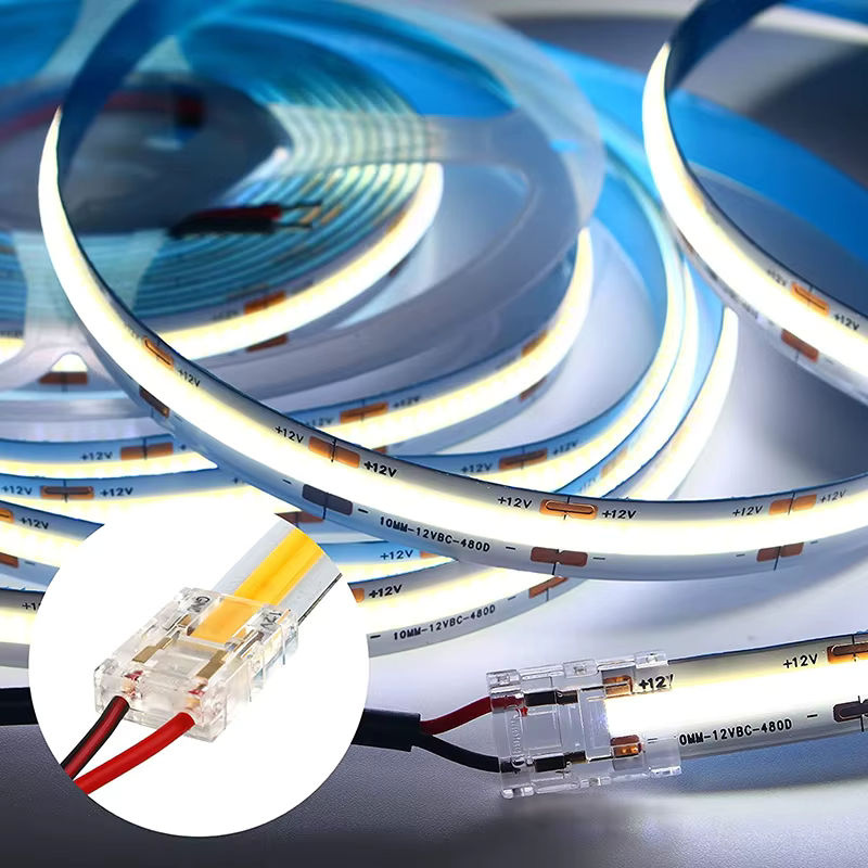 YJCAL Cob Mini LED Lichtleiste Drahtverbinder für 2, 3 oder 4-polige Verbindung, lötfreie Verbindung für FCob RGB CCT LED-Streifen in 5, 8 oder 10 mm Breite - Bild 2