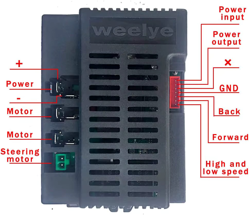 Weelye Kinder-Elektroauto Bluetooth-Fernbedienungsempfänger, Steuerbox Upgrade - Bild 3