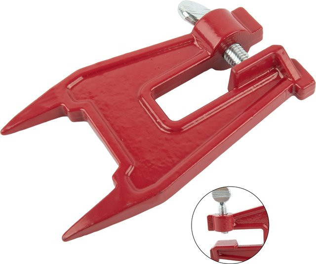 VIBRATITE Sägekettenschärfer mit Schraubstock und Metall-Halterung in Rot - Bild 1