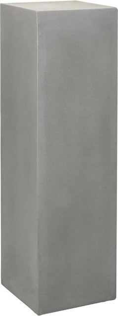 Vivanno Podest aus Fiberglas in Betongrau im Industrial Chic, B/T/H: 30 x 30 x 100 cm - Bild 1