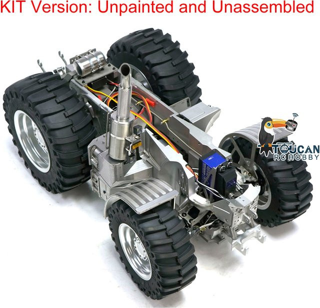 LESU 4X4 Metall Chassis Teil, 1:16, Unlackiert Kits für RC Traktoren - Bild 1