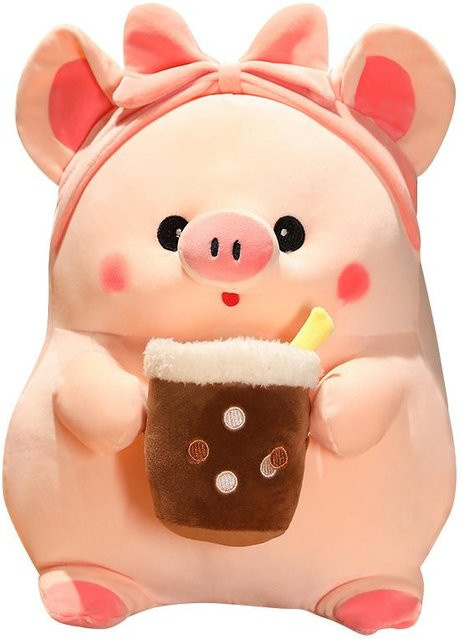 Yiran toy Boba Schwein, Plüsch Spielzeug, Rosa, 30cm - Bild 1