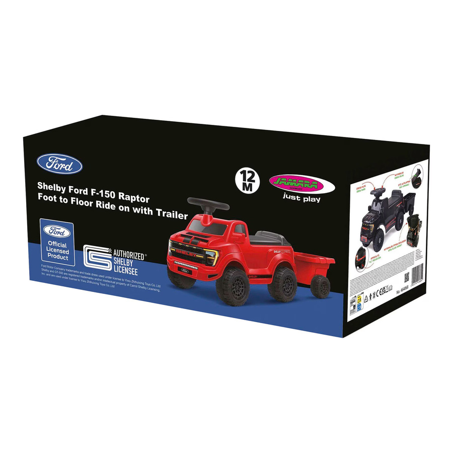 Jamara Shelby Ford F-150 Raptor Rutscher mit Anhänger schwarz ab 1 Jahr - Bild 4
