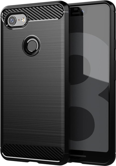 Stoßfeste Silikon Schutzhülle für Google Pixel 3, 3a, 3XL und 3A XL in Schwarz - Bild 1