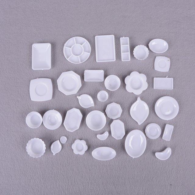 DIAPER&CORED Mini Küche Acryl Mini Geschirr, 33-teiliges Set, Zubehör - Bild 1