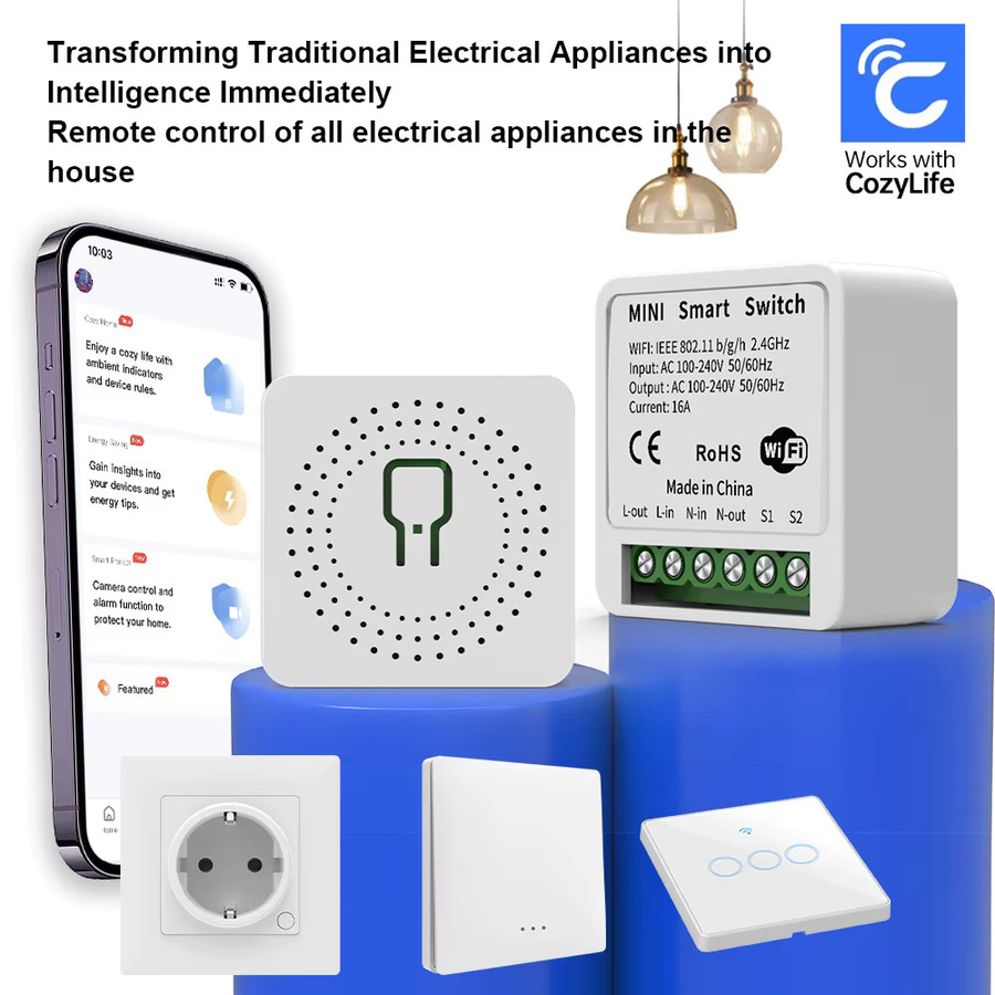 Cozylife Smart WiFi Mini-Steuerschalter in Weiß mit App-Steuerung für deine Smart Home Automation - Bild 2
