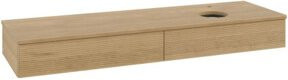 V&B Waschtischunterschrank Antao mit Frontstruktur in Eiche Honig, B/T: 160 x 50 cm - Bild 1