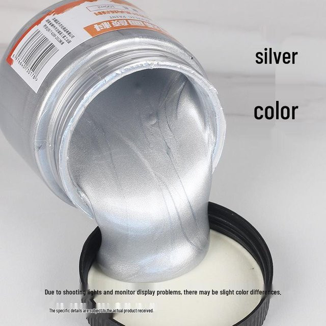 CreativeCorner Acrylfarbe Metallic Perlmutt in Gold und Silber für Wand- und Handbemalung, 300 ml - Bild 1