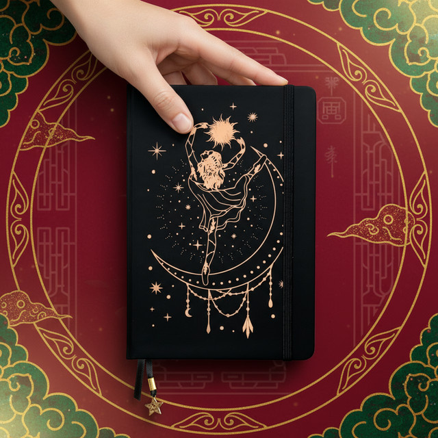 Buke Notebook Punktnotizbuch mit Hardcover aus Kunstleder in Schwarz, A5, 5 x 5 mm Punktraster und 160 g/m2 Papier - Bild 1
