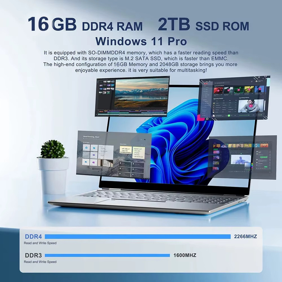 FUCHU Laptop mit Intel Core i9-10980HK, 16GB RAM, 500GB SSD, 14,1 Zoll Display, Windows 11 Pro, Silber - Bild 4
